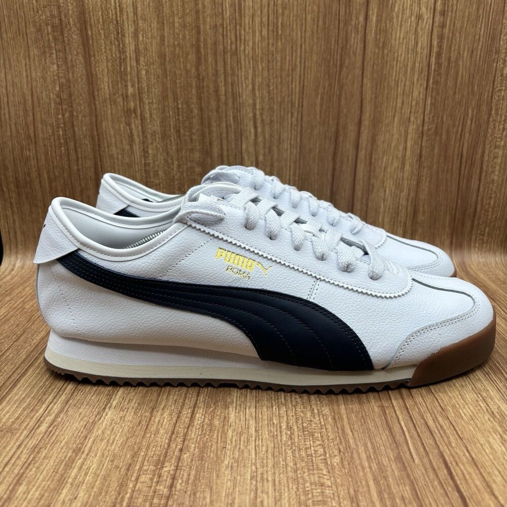 Puma Roma '68 Revival -‎ White Club Navy Men’s Size 14 Sneakers NEW